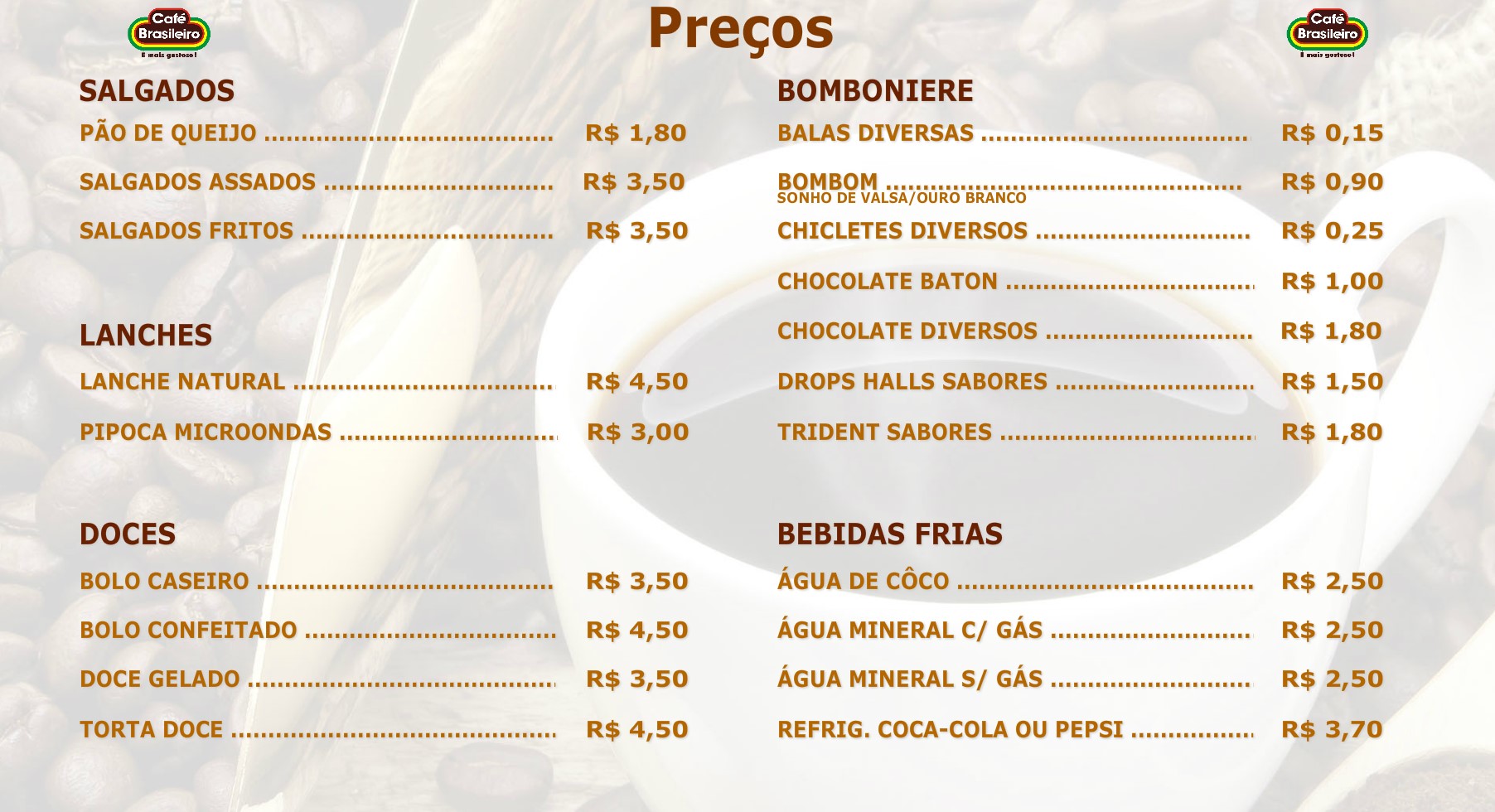 Menu Digital